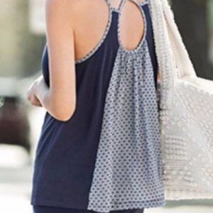 VERY CUTE - CAbi Navy Summer Tank